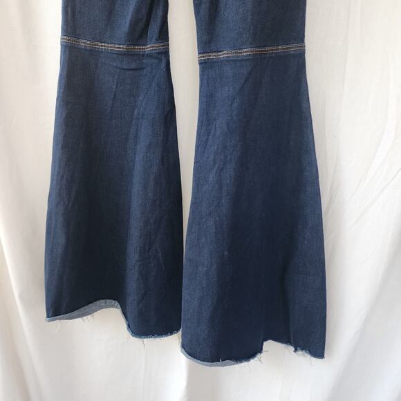 Free People Womens Float On Flare Jeans Size 28 R Bell Bottom 70s Hippie Boho - Picture 3 of 12